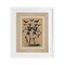 Stupell Industries Vintage Dancing Skeletons Stamp Framed Print Under Glass, design by Arlington Prints